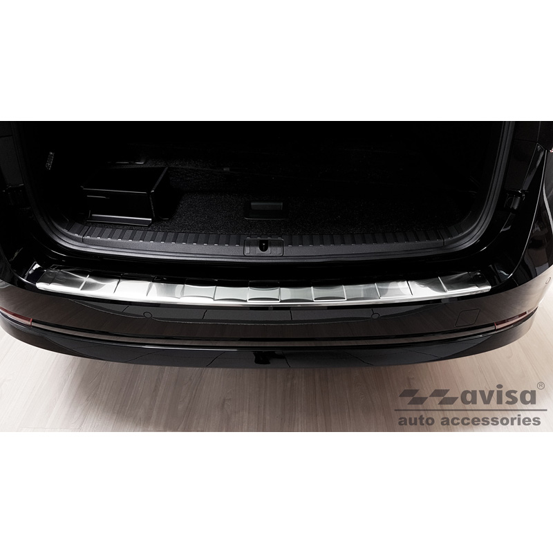RVS Achterbumperprotector  Skoda Octavia IV Kombi 2020-2024 & FL 2024- (incl. RS, excl. Scout) 'Ribs'