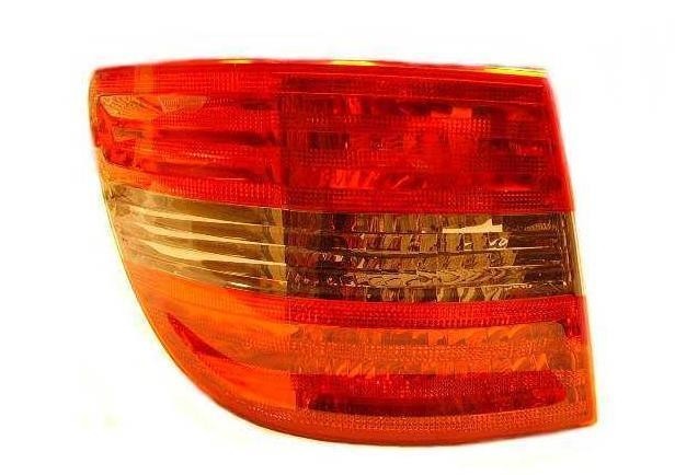 achterlicht, buiten, rood/smoke, incl fittingdeel, links Mercede