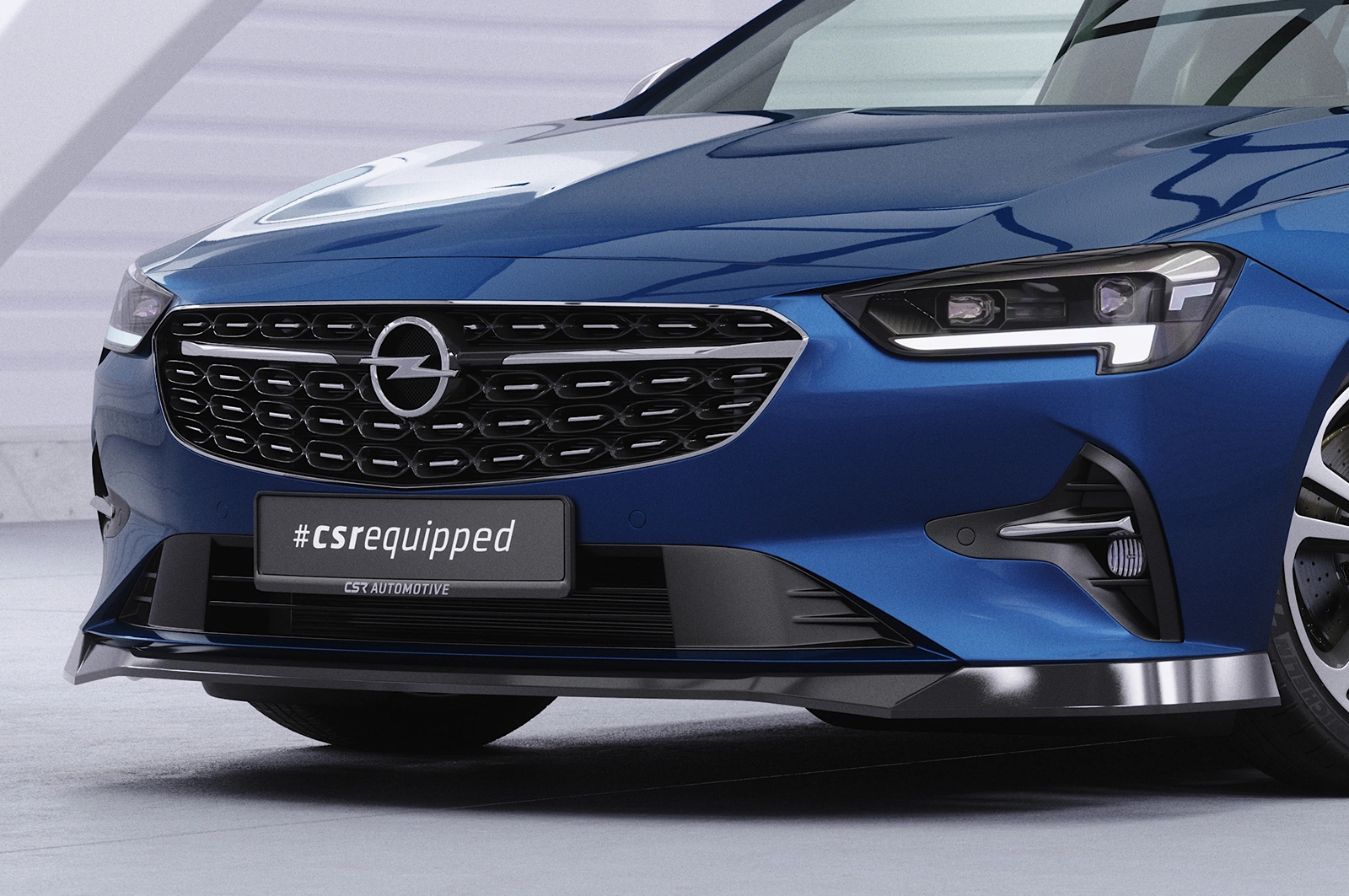 Voorspoiler Opel Insignia B CSR glans zwart (Facelift 2020–2022)