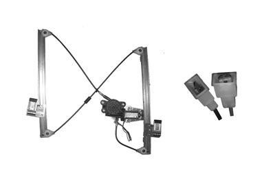 raammechanisme, 4/5 drs, incl motor, voorportier, rechts Ford Fo