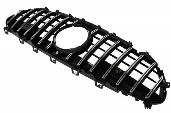 Grill Mercedes CLS C257 GTR Design Zwart/Chroom