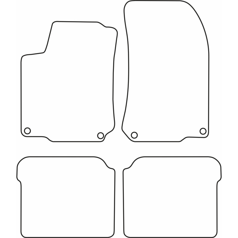 Automatten Velours  Volkswagen Golf IV 1998-2001