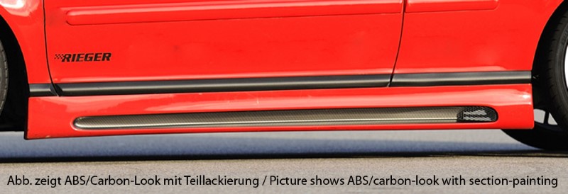 Zijskirts VW Bora ABS Carbon-look Rieger