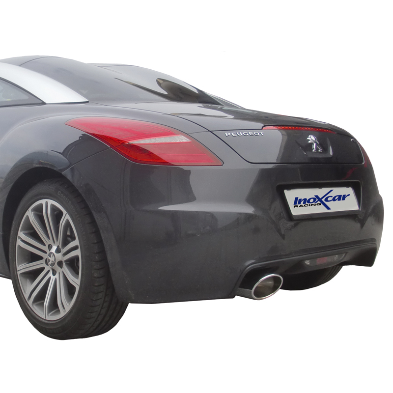 100% RVS Sportuitlaat  Peugeot RCZ 1.6THP (200pk) 2010- 150x105mm Oblique