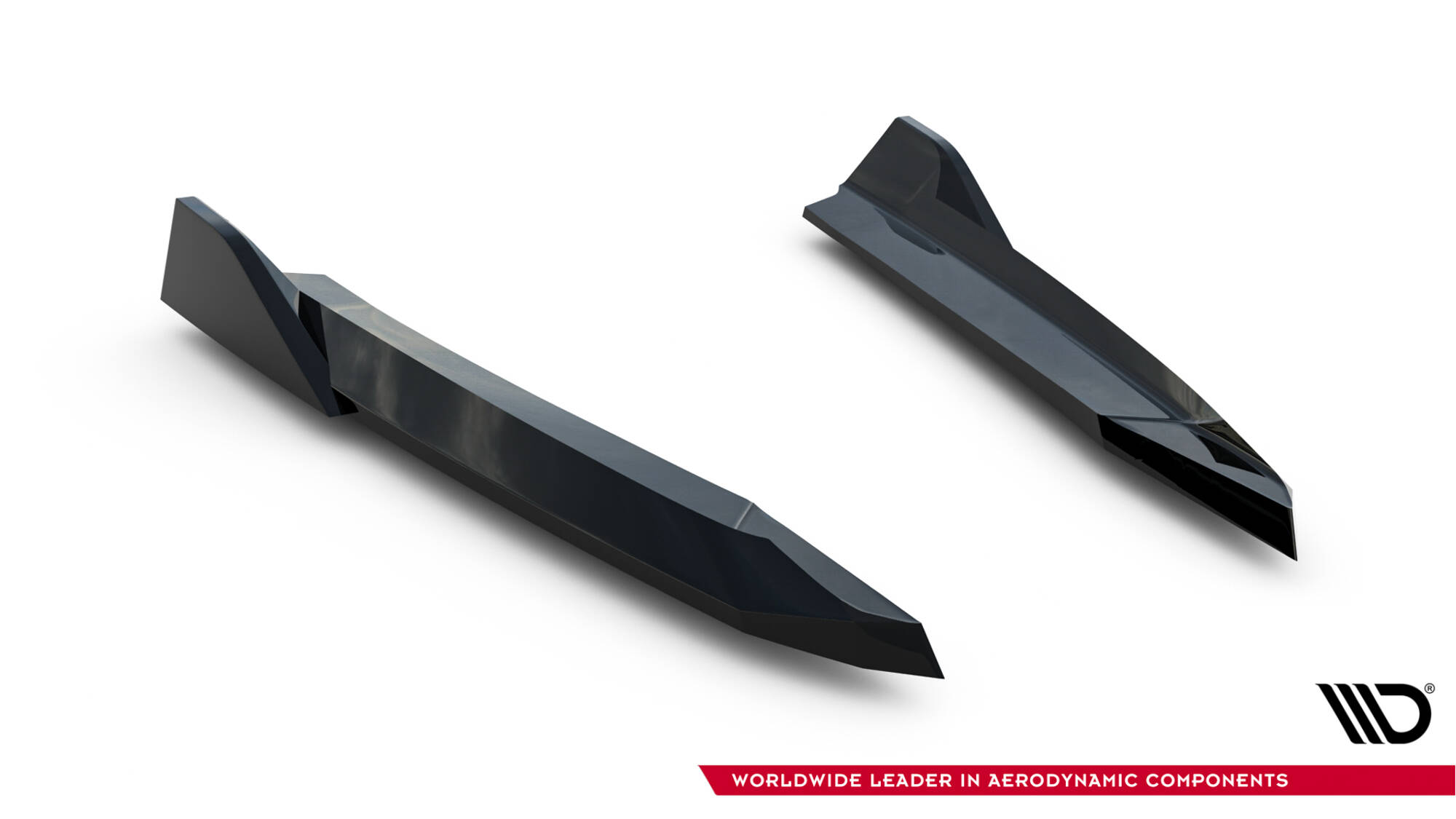 Achterzij Spoilers V.2 Skoda Octavia RS Liftback MK4 / MK4 Facelift Maxton Glanzend zwart