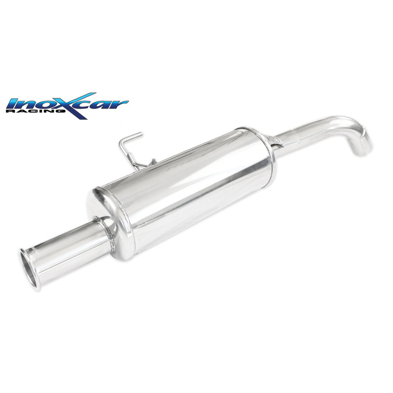 100% RVS Sportuitlaat  Renault Clio II RS 2.0 Phase 1 172pk 2000-2001 1x76mm Retro Style