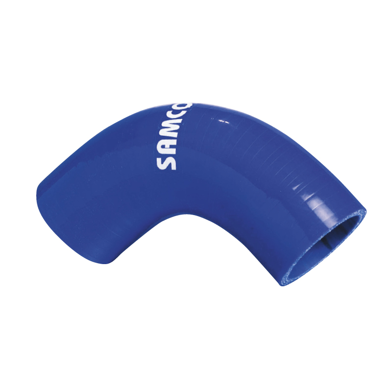 Samco Siliconen slang 90 graden bocht olie en diesel resistent - Lengte 102mm - Ø48mm - Blauw