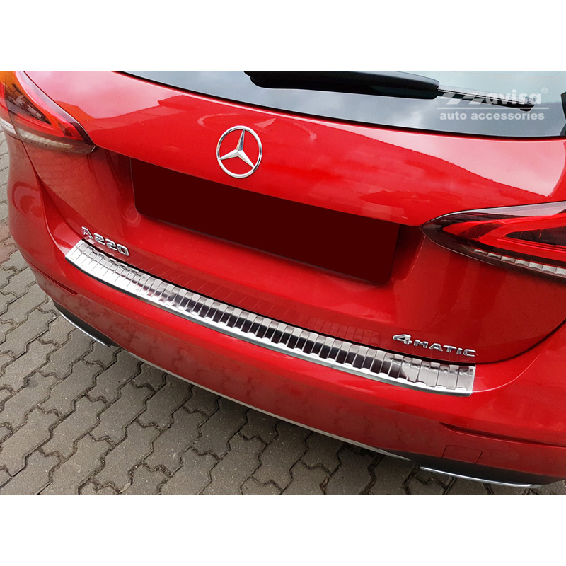 RVS Achterbumperprotector  Mercedes A-Klasse W177 HB 2018- incl. AMG & EQ 'Ribs'