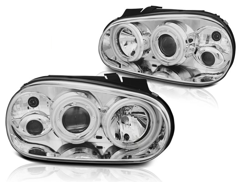 Koplampen VW Golf IV Angel Eyes Ice CCFL