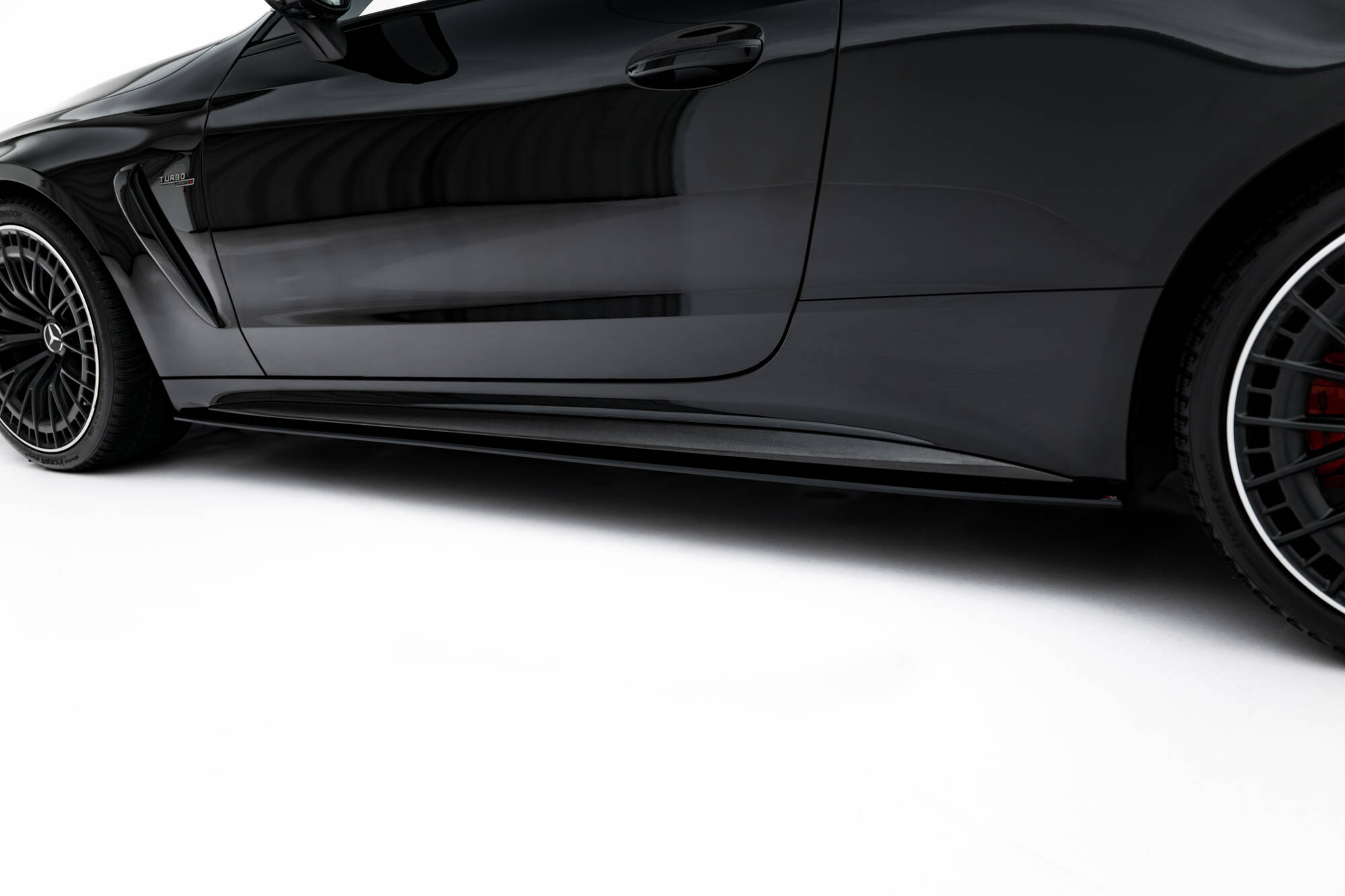 Street Pro Zijskirts Mercedes-AMG CLE 53 C236 Maxton Glanzend zwart