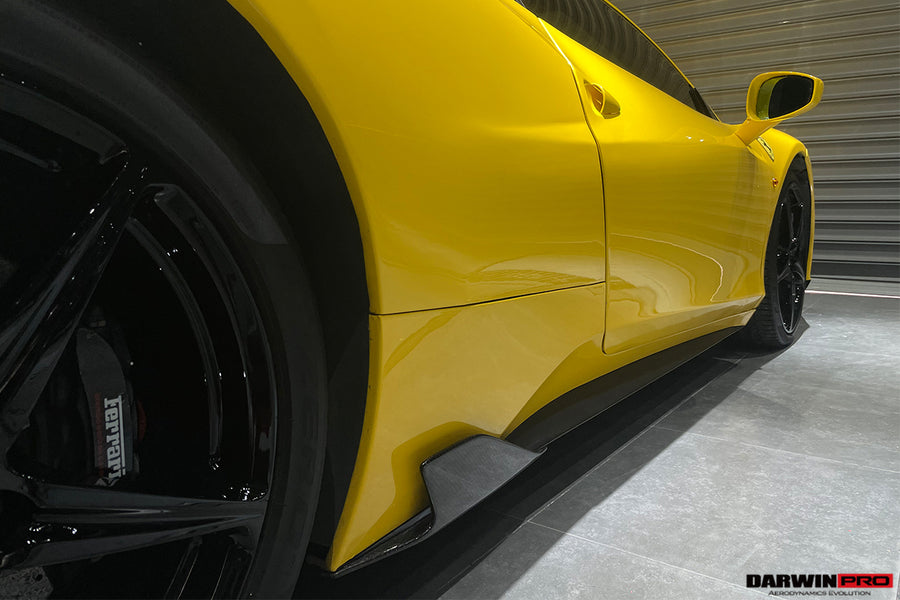 Ferrari 458 Coupe/Spyder Speciale Style Carbon Fiber Side Skirts Canards 2010-2015