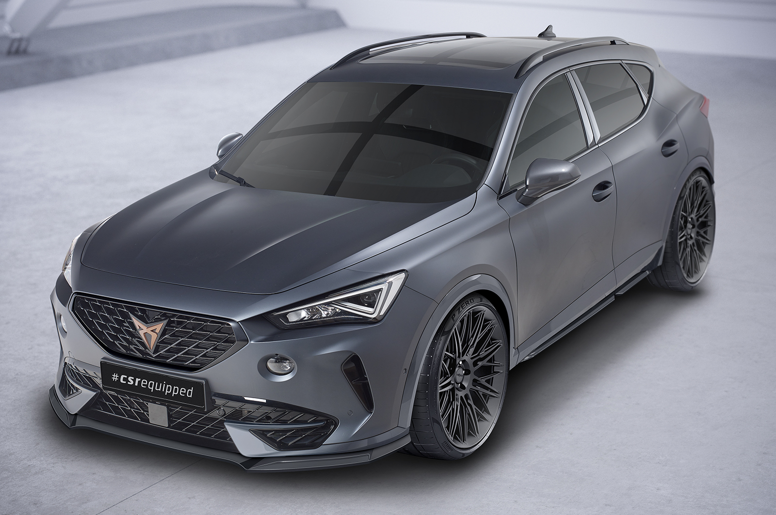 Voorspoiler Cupra formentor CSR Glans Zwart