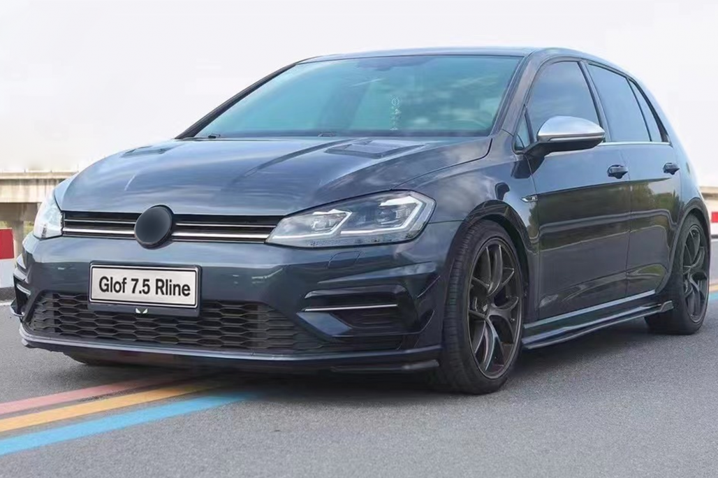 Canards VW Golf 7 R 17-20 Glans Zwart