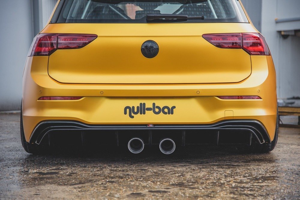 Diffuser Volkswagen Golf 8 Glans Zwart (R32 LOOK) met uitlaat