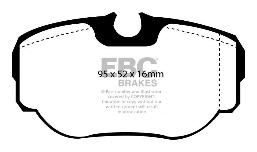 EBC Brakes FERRARI 208 2.0 82-86 Remblokken voorzijde yellowstuf