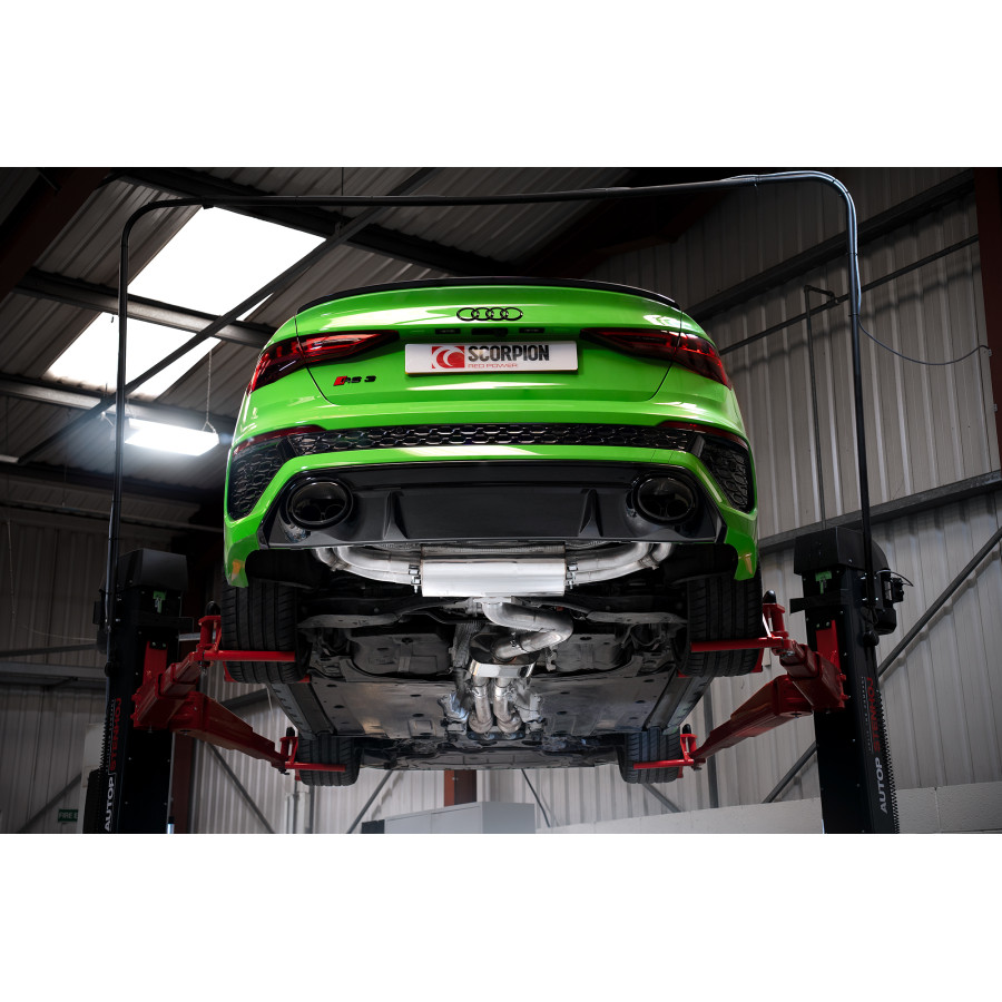 Audi RS3 8Y Saloon / Sedan 21 - Current ROW Non-GPF Model Resonated Cat/GPF-back system with valves
