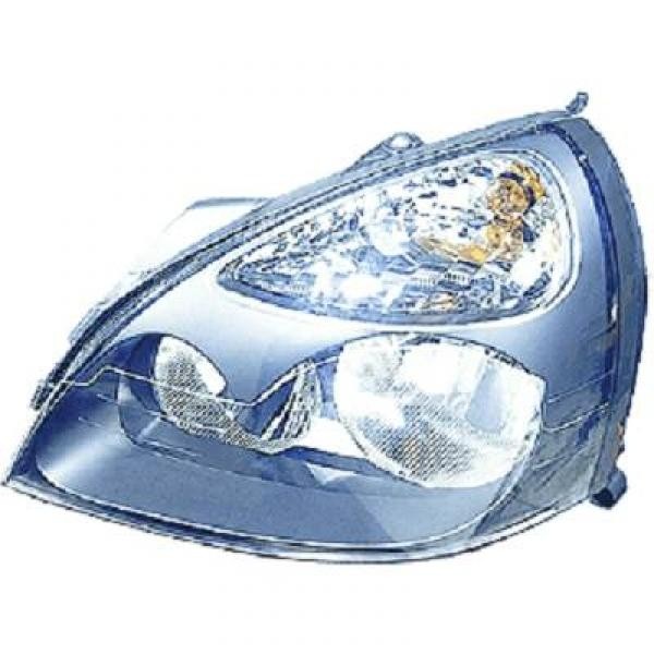 Koplamp links CLIO 04-05 TYC H7+H1