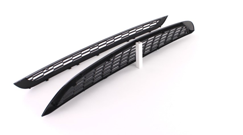 Grill set MINI Cooper/One R50 R53 01-06 Zwart Glans