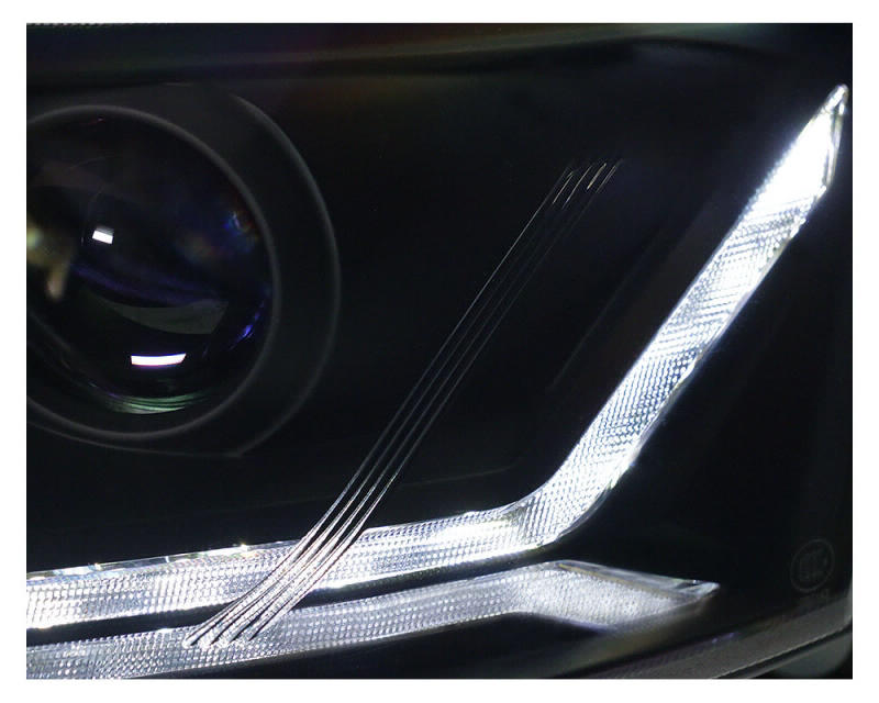 Koplampen Audi A6 4F 04-08 Tube Dynamic LED Zwart Xenon