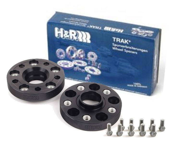 H&R Spoorverbreders 20mm 5x100 - Naaf 57,1mm - Boutmaat M14x1,5 -  Audi/Seat/Skoda/Volkswagen - Zwart