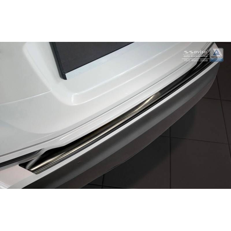 Zwart RVS Achterbumperprotector  Toyota C-HR 2016-2019 & Facelift 2019-2023