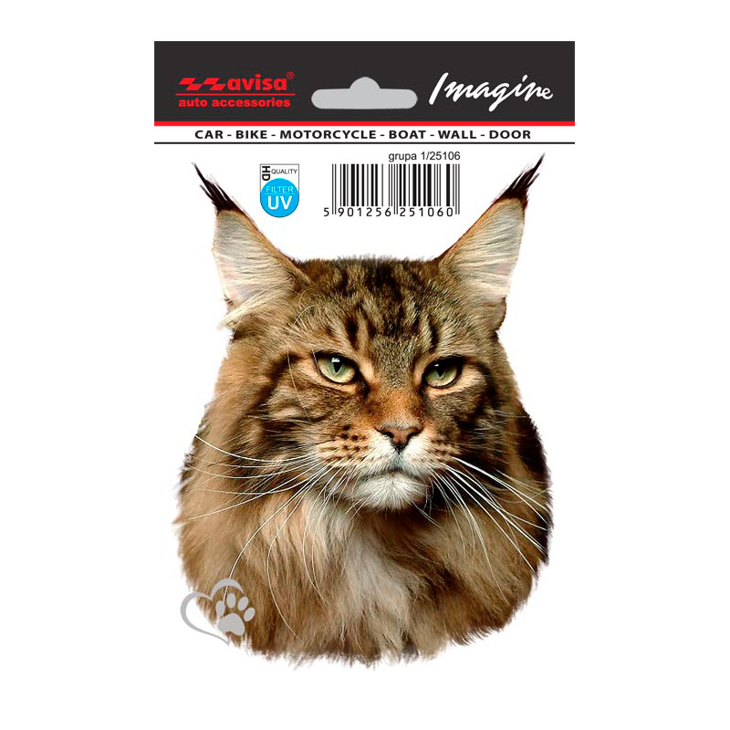 Auto Tattoo Sticker Maine Coon - 11x14,5cm
