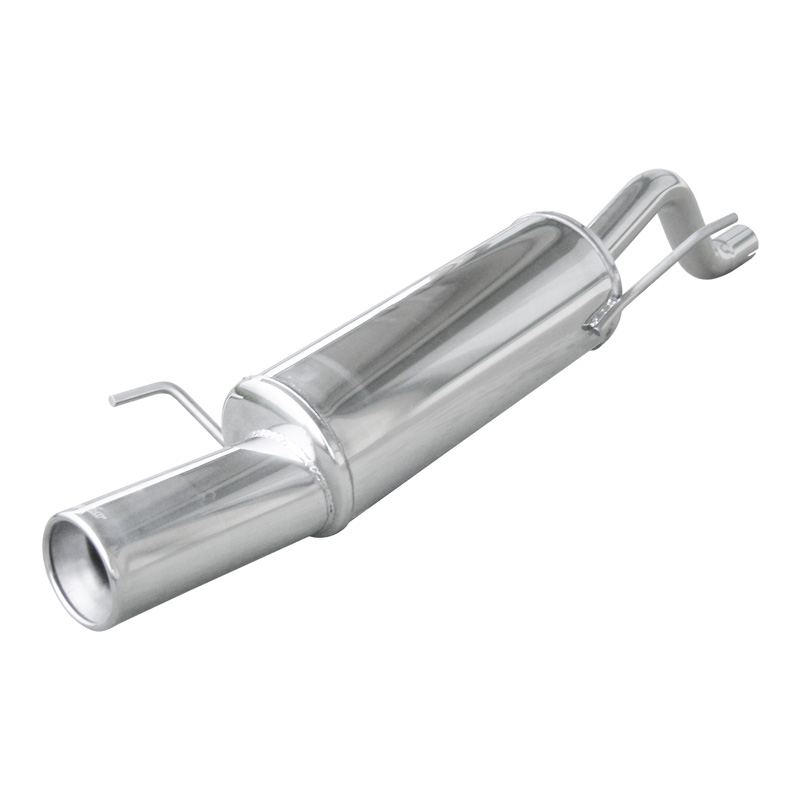 100% RVS Sportuitlaat  Fiat Grande Punto 1.4 T-Jet (120pk) 2006- 102mm