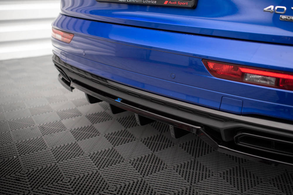 Diffuser Audi Q5 S-Line SUV Facelift 2020 - Maxton Glans Zwart