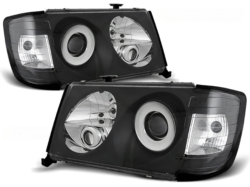 Koplampen Mercedes W124 93-95 Zwart