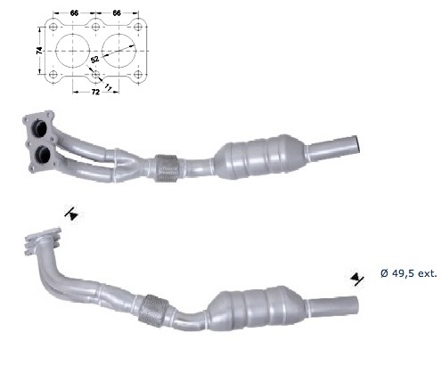 Seat CORDOBA 1.6i 1595 cc 74 Kw / 101 cv AKL Magnaflow CAT Bouwj