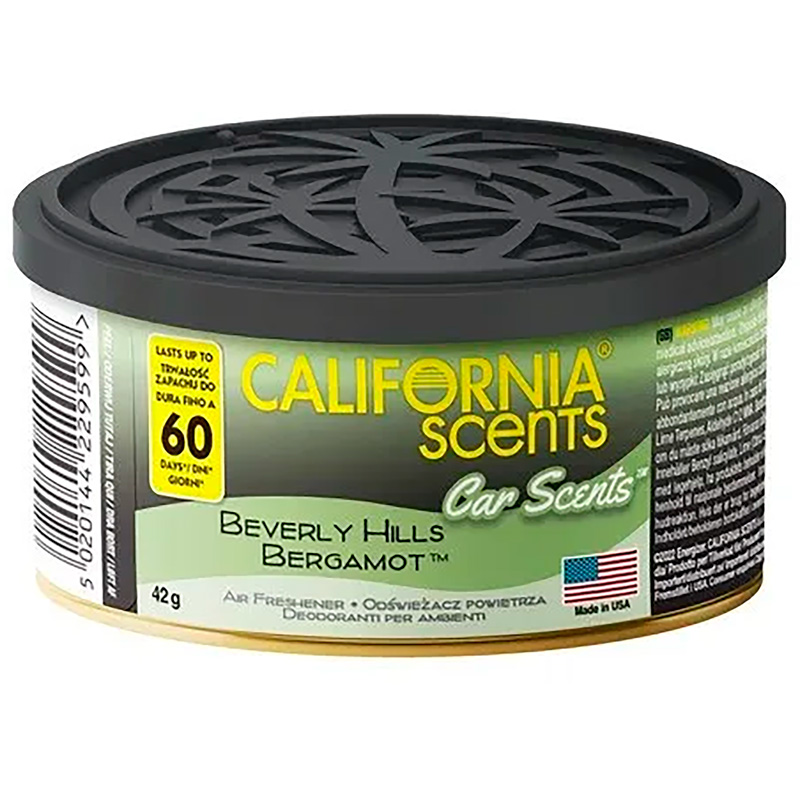 California Scents Luchtverfrisser - Beverly Hills Bergamot - Blikje 42gr