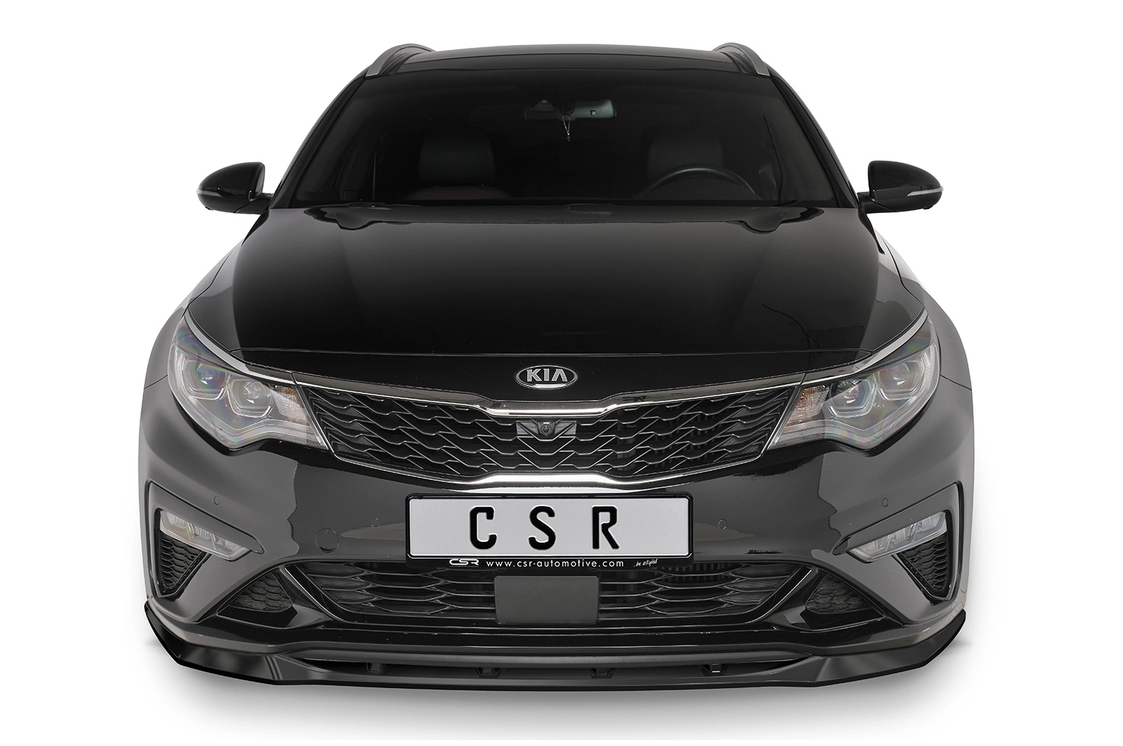Voorspoiler Kia Optima (JF) GT/GT-Line glans zwart – 08/2018–