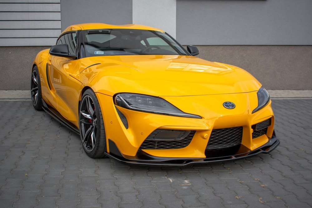 Voorspoiler V.2 Toyota Supra MK5 Maxton Glans Zwart