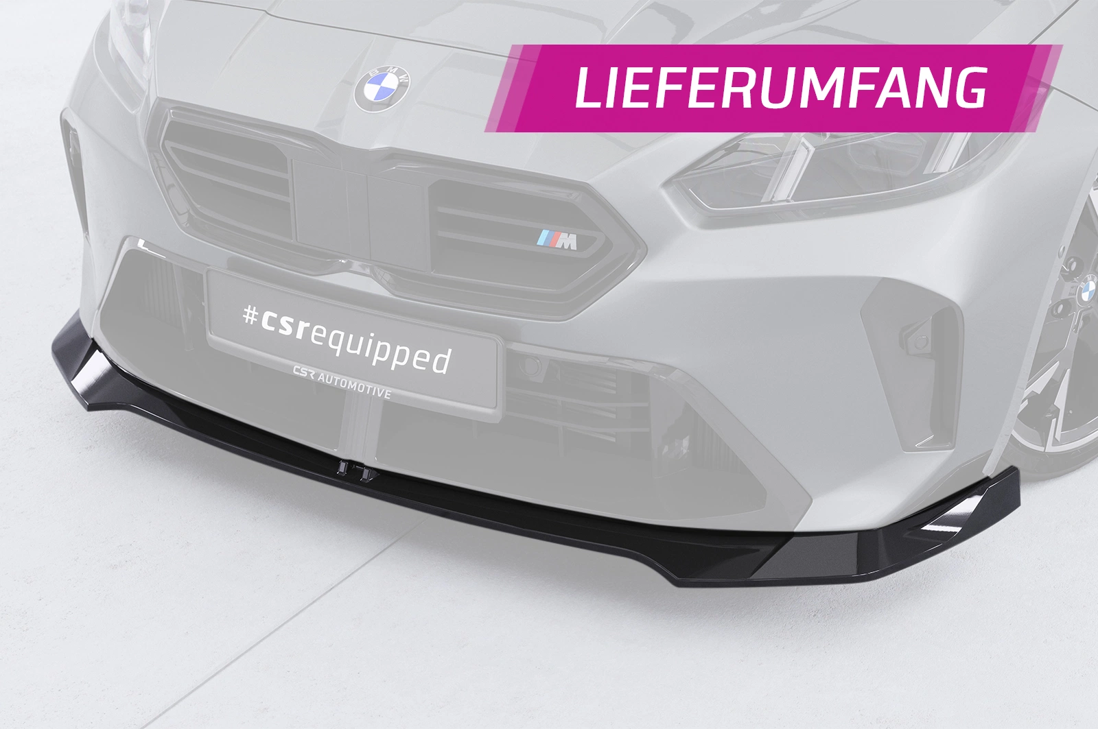 Voorspoiler BMW 1er F70 / 2er F74 Glans Zwart (2024)