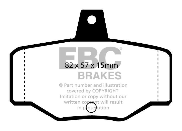 EBC Brakes NISSAN Primera 1.8 (W11) 99-2002 Remblokken achterzij