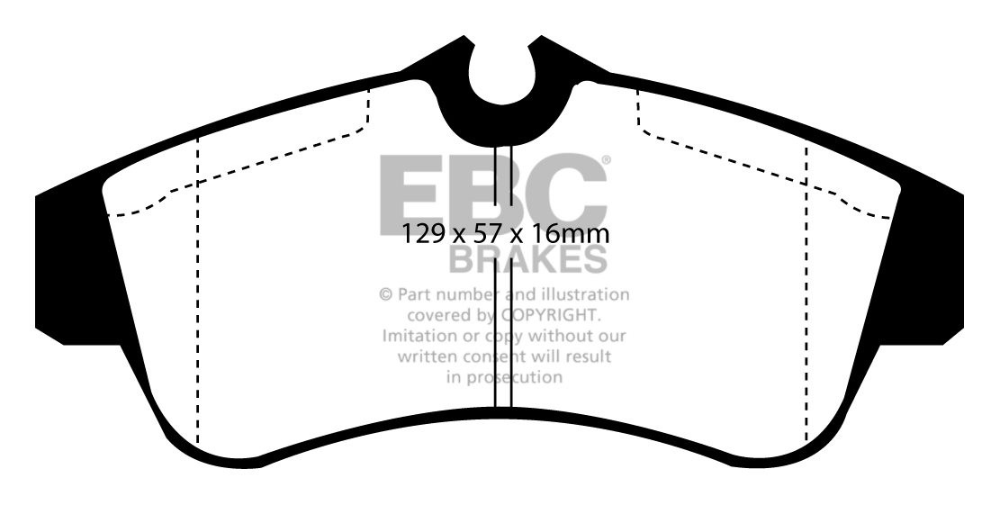 EBC Brakes NISSAN Primera 2.0 D (P10) 93-96 Remblokken voorzijde