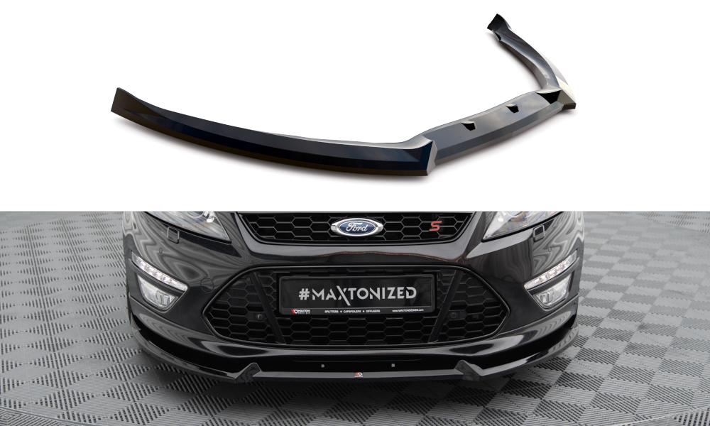 Voorspoiler V.2 Ford Mondeo ST-Line FL Maxton Glans Zwart