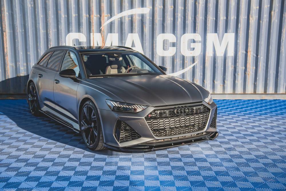 Zijskirts V.1 Audi RS6 / RS7 C8 Maxton Glanzend Zwart