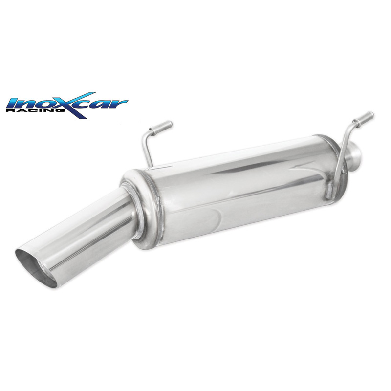 100% RVS Sportuitlaat  Peugeot 206 HDI 1.6 110pk 2004-2006 1x90mm Rally