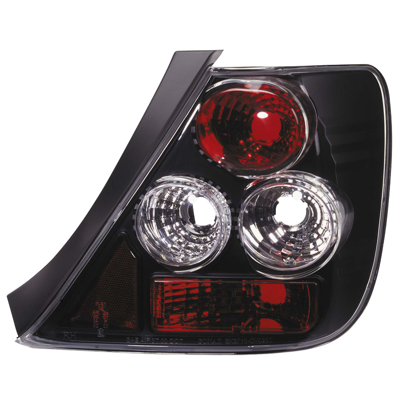 Set Achterlichten  Honda Civic HB 3-deurs 2001-2005 - JDM Zwart
